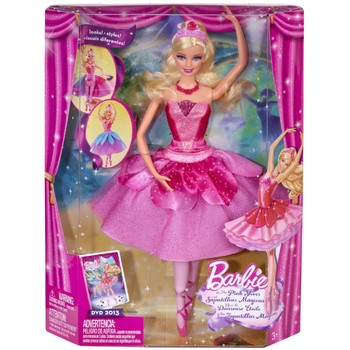 Mattel Papusa Barbie 2 in 1 Balerina Dansatoare