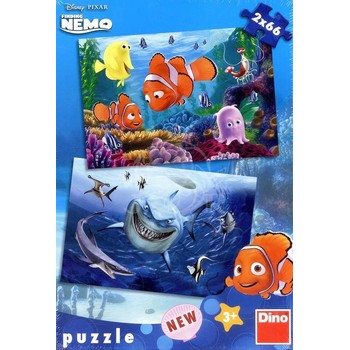 Dino Puzzle 2 in 1 - NEMO si prietenii din adancuri (66 piese)