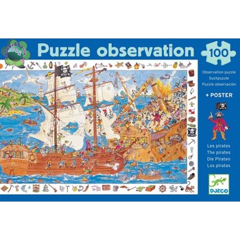 Djeco Puzzle observatie Pirati