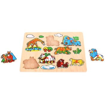 BigJigs Toys Puzzle - Animale din salbaticie