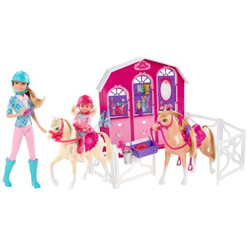 Mattel Gama Barbie si surorile ei - Calut si grajd