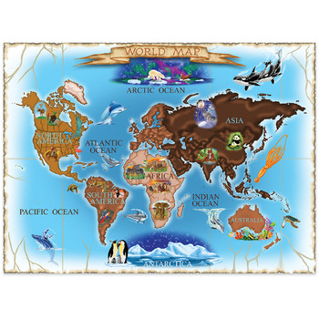 Melissa & Doug Puzzle Harta lumii - 500 piese