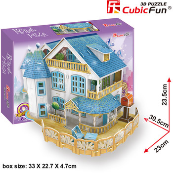 Cubicfun Puzzle 3d pentru copii Vila rustica pentru papusi