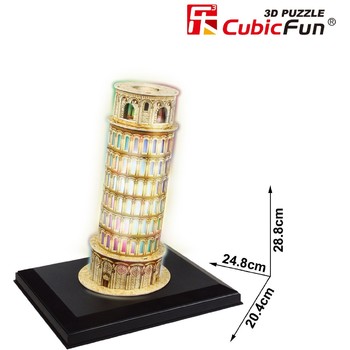 Cubicfun Puzzle 3d pentru copii Turnul din Pisa