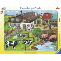 Puzzle Familii de animale - 33 Piese