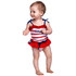 Swimpy Costum de baie SeaLife red pentru fetite