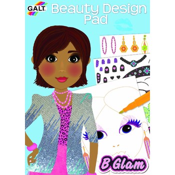 GALT Girl Club - Carticica de colorat pentru fetite - Beauty Design Pad
