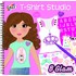 GALT Girl Club - Carticica de colorat pentru fetite - T shirt Studio