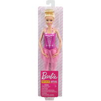 Papusa Barbie Balerina Blonda Cu Costum Roz