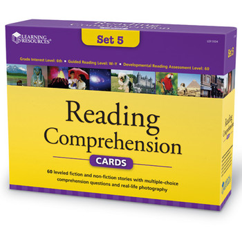 Learning Resources Carduri pentru intelegerea lecturii - set 5