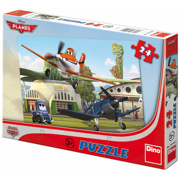 Dino Puzzle copii Avioanele in actiune 24 piese