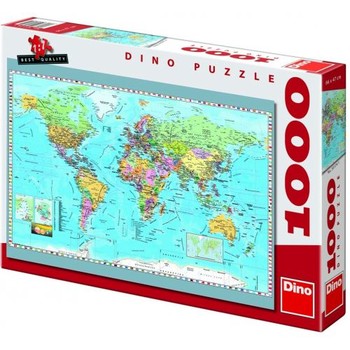 Dino Puzzle copii Harta politica a lumii 1000 piese