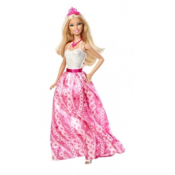 Mattel Papusa Barbie petrecere - Rochie roz deschis