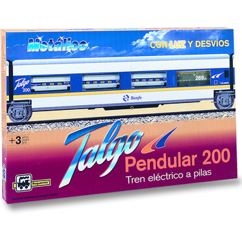 Pequetren Set Trenulet electric calatori Talgo Pendular 200 cu macaz