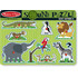Melissa & Doug Puzzle de lemn cu sunete Animale de la Zoo - 8 piese