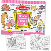 Caiet jumbo cu desene pentru colorat - Roz
