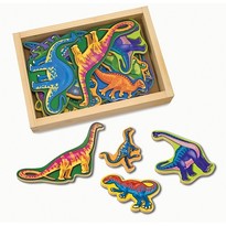 Set dinozauri din lemn cu magneti