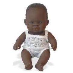 Miniland Papusa bebe din Africa - baietel