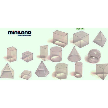 Miniland Set didactic de 15 corpuri geometrice