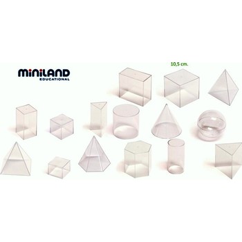 Miniland Set didactic de 15 corpuri geometrice