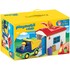 Playmobil 1.2.3 - Set figurine Camion cu garaj
