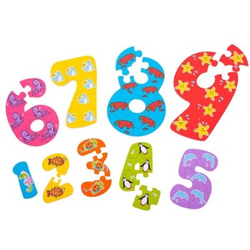BigJigs Toys Puzzle-ul cifrelor 1 - 9