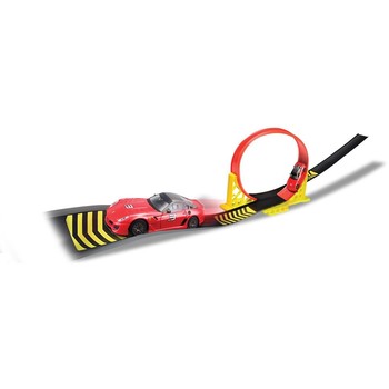 Bburago Set de joaca pentru copii mini - masinuta Ferrari Single Loop Playset