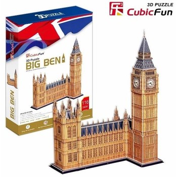Cubicfun Puzzle 3d pentru copii Big Ben 116 piese