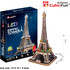 Cubicfun Puzzle 3d pentru copii Turnul Eiffel cu Led