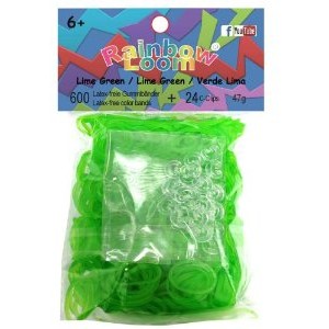 Elastice Rainbow Loom - Jelly - Verde-lime