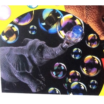 Pustefix Bubble Toys Jucarie baloane de sapun Bubelix Elefant mare + tavita + 250 ml solutie non-toxica