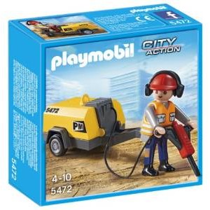 Playmobil Figurina Muncitor in constructii