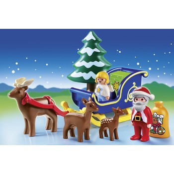 Set figurine Mos Craciun si sanie cu reni Playmobil PM6787