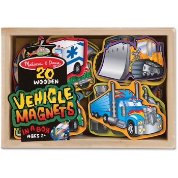 Melissa & Doug Set figurine - Vehicule cu magneti