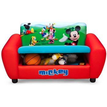 Delta Children Canapea si cutie depozitare jucarii Disney Mickey Mouse