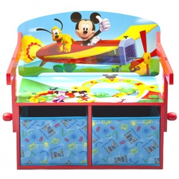 Delta Children Mobilier 2 in 1 pentru depozitare jucarii Disney Mickey Mouse