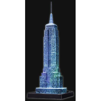 Ravensburger Puzzle 3D Empire State Building  lumineaza noaptea - 216 Piese