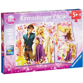 Ravensburger Puzzle Rapunzel - Set 3 puzzle-uri cu 49 Piese