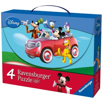 Ravensburger Puzzle Mickey si Prietenii - Set 4 puzzle-uri cu 25/36 de Piese
