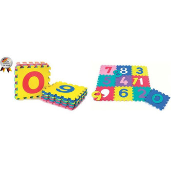 BabyGO Salteluta de joaca cu cifre si litere Puzzle 36 piese