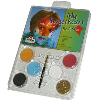 Eulenspiegel Set 6 Culori speciale germane pe baza de apa pentru pictura pe fata si pe corp - My Sweetheart