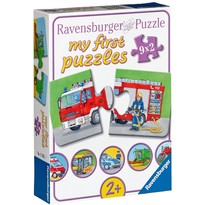 Puzzle Vehicule Motorizate  -  Set 9 puzzle-uri cu 2 piese