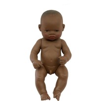 Papusa bebelus african baiat 32cm