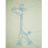 MyKids Lenjerie cu broderie- Giraffe Maro 5 Piese 120 cm x 60 cm