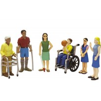 Persoane cu handicap - set de 6 figurine