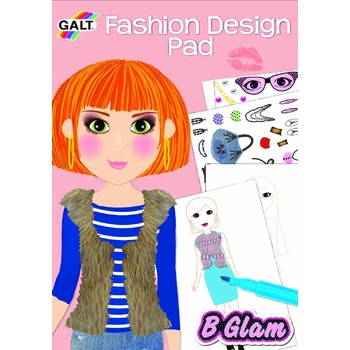 GALT Girl Club - Carticica de colorat pentru fetite- Fashion Design Pad