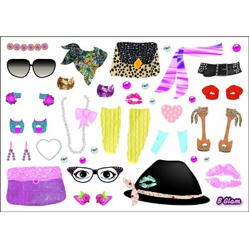 GALT Girl Club - Carticica de colorat pentru fetite- Fashion Design Pad