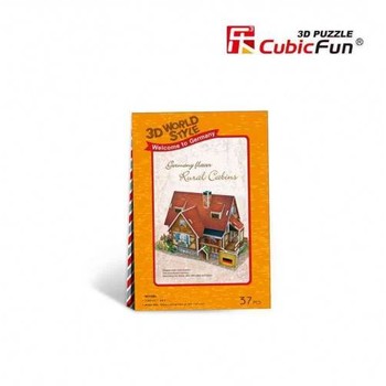 Cubicfun Casa rurala Germania Puzzle 3D cu 37 de piese
