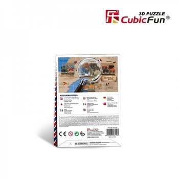 Cubicfun Magazin vestimentar Franta Puzzle 3D cu 31 de piese