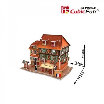 Cubicfun Magazin vestimentar Franta Puzzle 3D cu 31 de piese